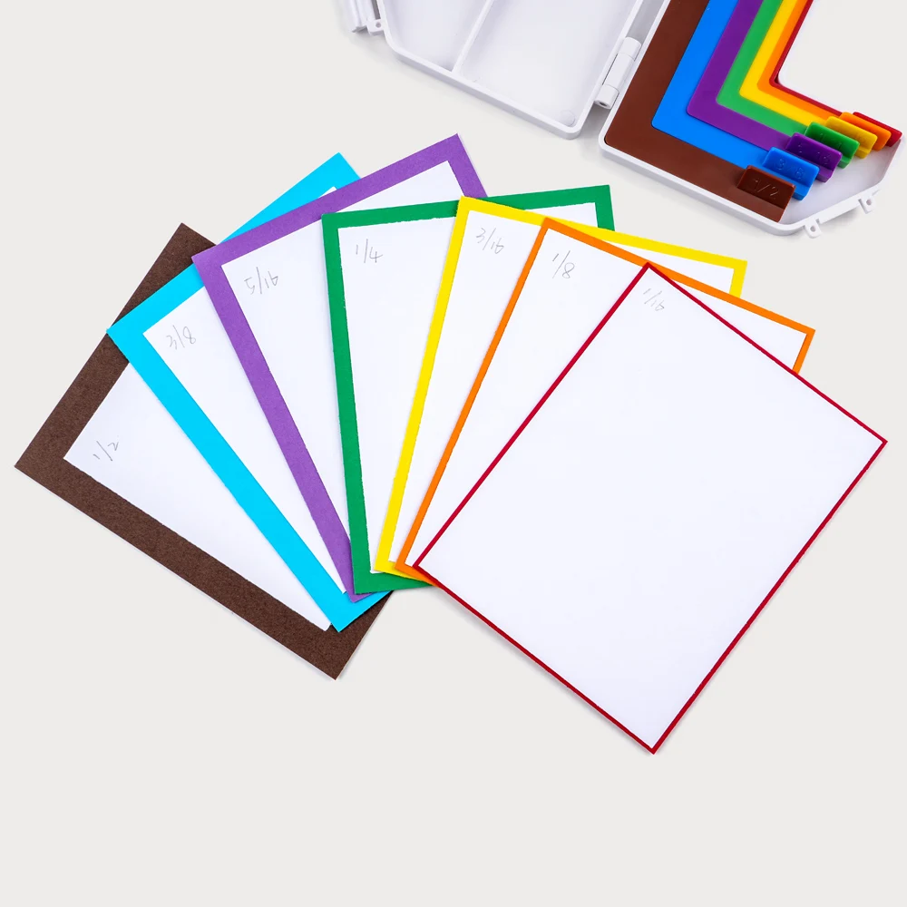 Color-Coded Paper Craft Alignment Guides with Storage Case Size Tabs Spacing Tools for Card Making Scrapbooking Diy Craft Art