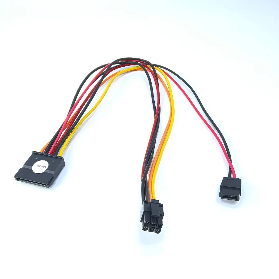 الكمبيوتر ATX اللوحة الرئيسية كابل الطاقة 8 مللي متر 6Pin 6P إلى SATA SSD HDD ODD DVD VCD محرك الأقراص الضوئية الحبل ل Plus QBT XE PRO QCT 1250 YJW72