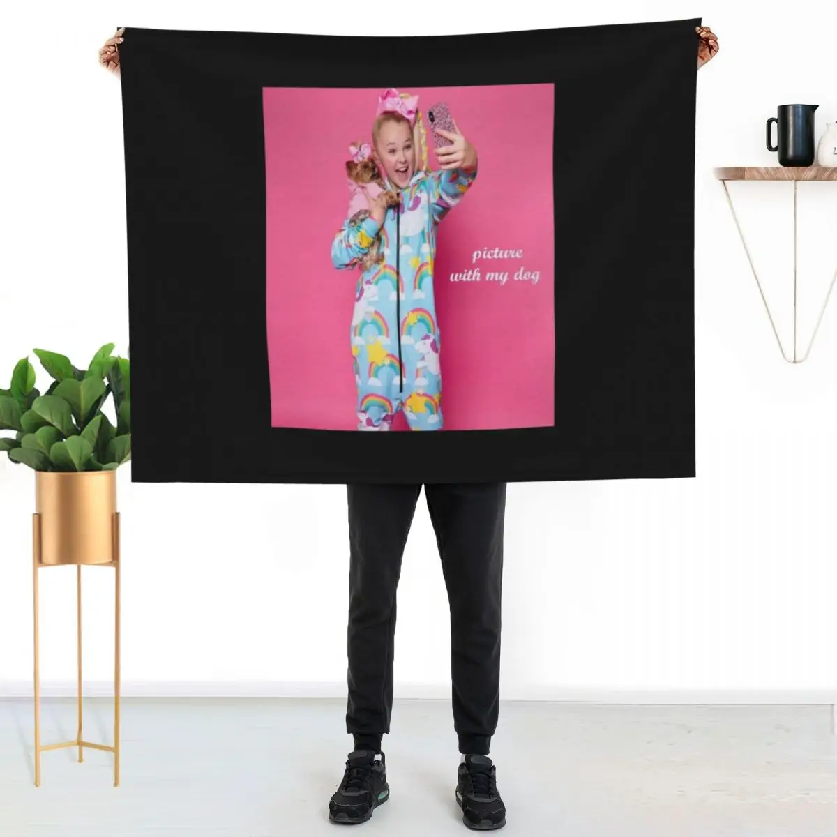 

Jojo Siwa Throw Blanket Soft Sherpa Fleece Warm Blanket for Winter