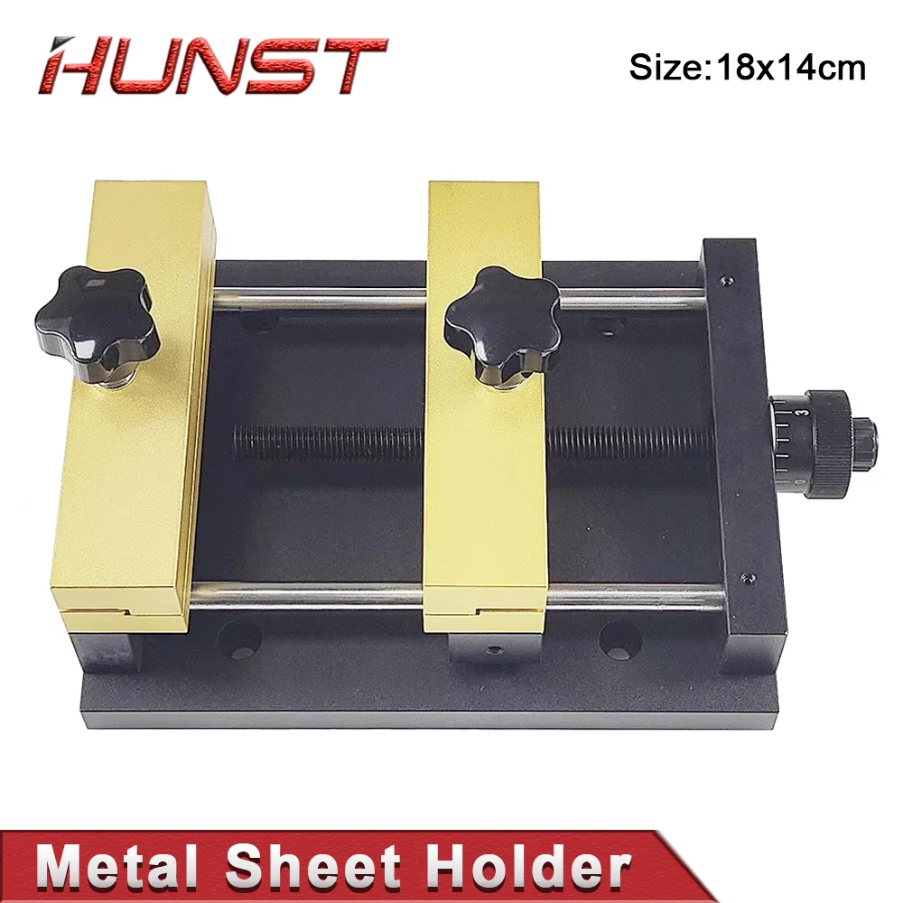 HUNST Metal Sheet Holder Marking Attechment Fixed Bracket Metal Fixture for Fiber Laser Engraving Machine Card Cutting