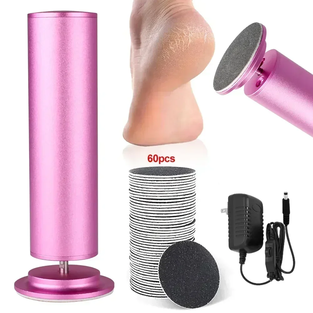 Removedor eléctrico de callos para pies, Lima para el cuidado de los pies, herramienta de pedicura de piel muerta, molinillo electrónico para pies y herramienta de papel de lija de repuesto