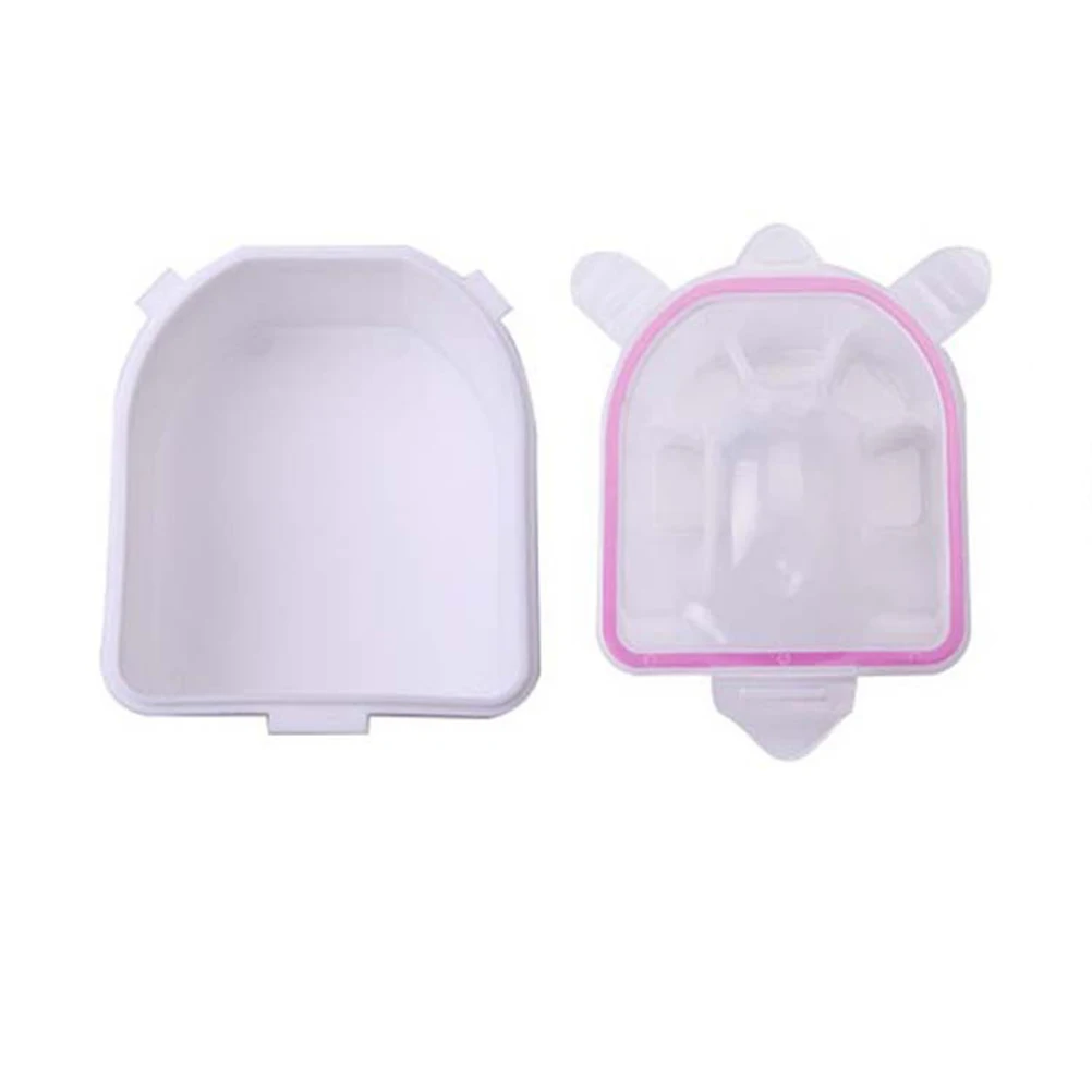 

2 Pcs Soaker Bowls Manicure White Tray Art Bowl Artificial Nail Removal Care Bowl DIY Home Use Nail Art Supplies