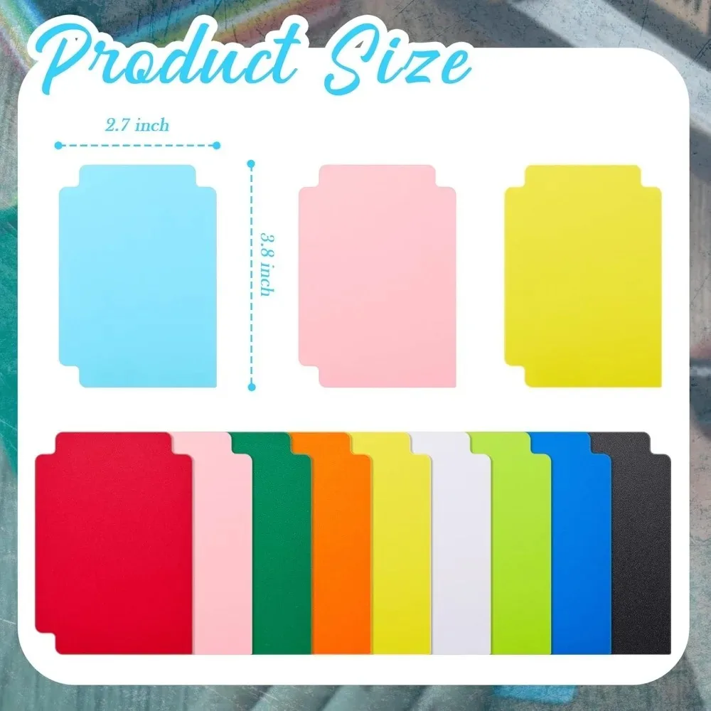 Trading Card Dividers Multicolor Card Page Dividers Frosted Card Separator with Tabs Plastic Divider Cards for Games Sports