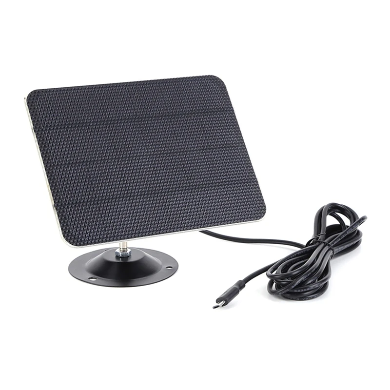 10W 5V USB Solar Panel Charger Kit IPX6 Waterproof 360 Adjustable Bracket For Security Camera Dome Mini Camera