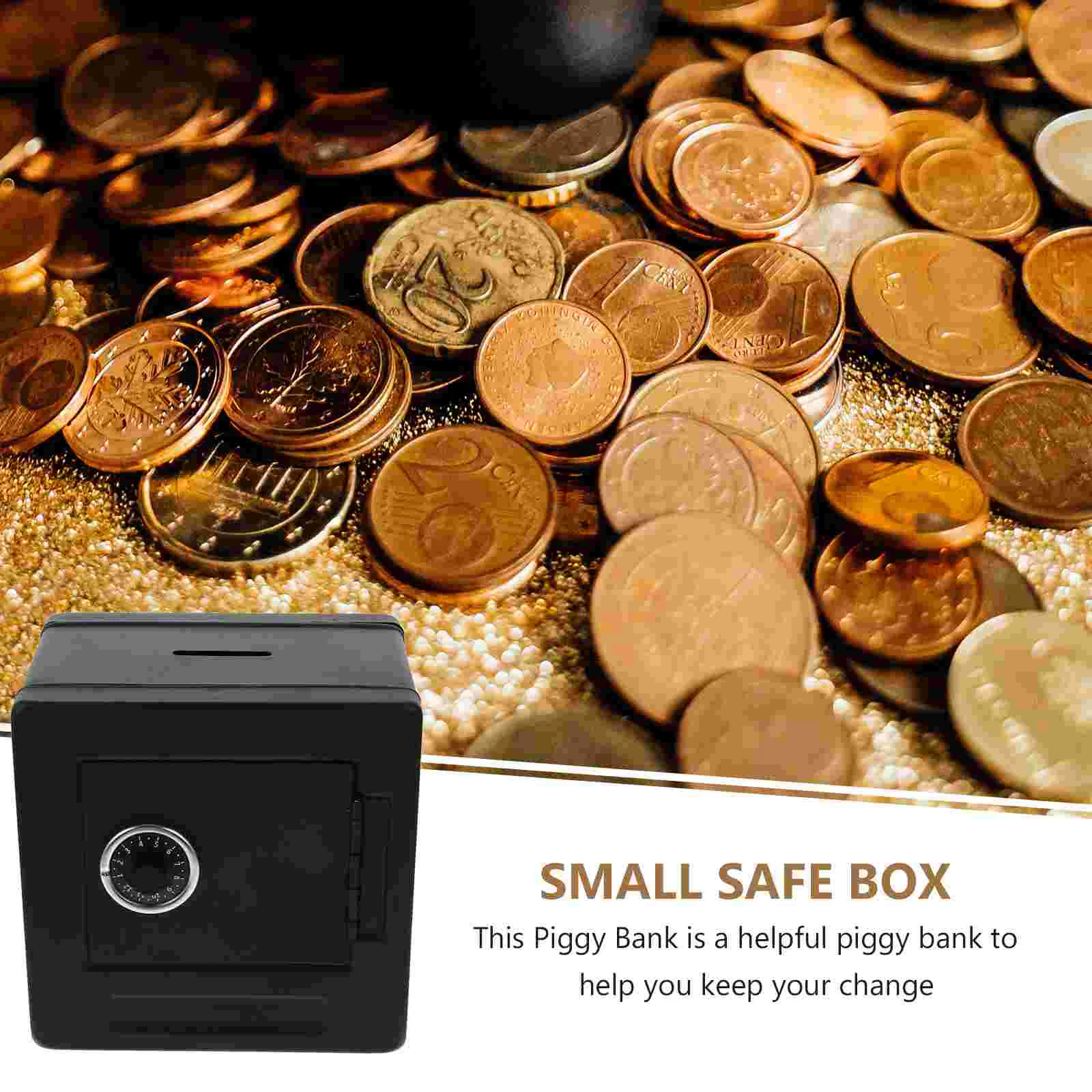 Box for Bills Toddler Money Savings Toy Small Kids Gifts Coin Metal Safe