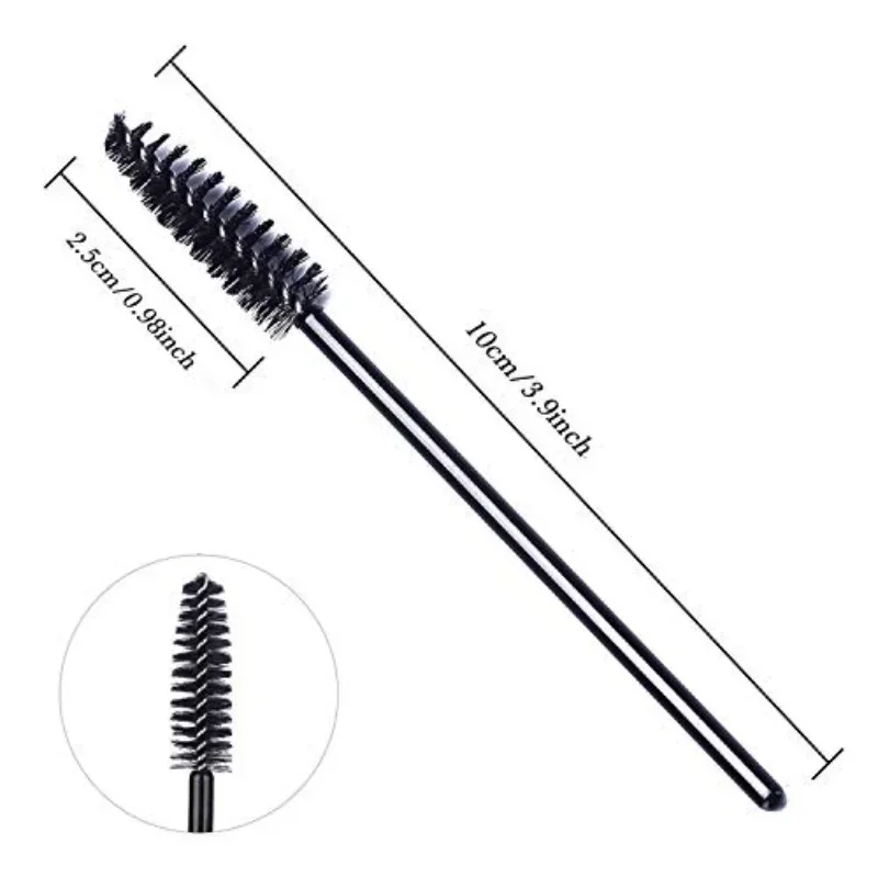 100/300Pcs Eyelash Mascara Brushes for Eye Lashes Extension Eyebrow and Makeup Lash Spoolies Wands