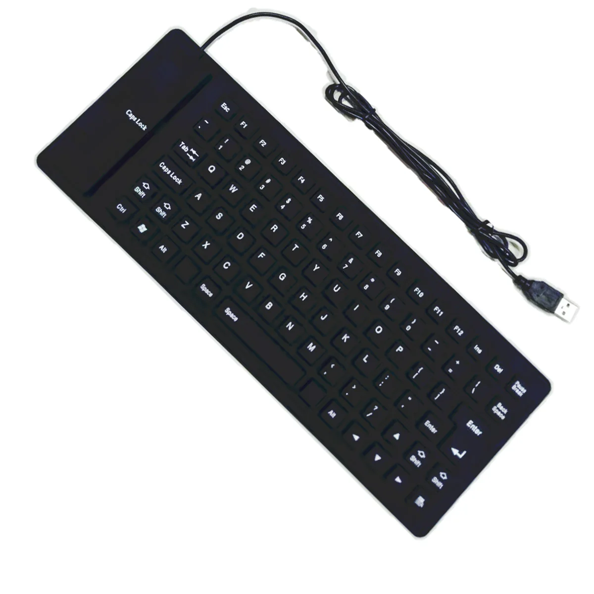 Spot Soft Silicone Keyboard Mute Wired Soft Keyboard Anti-splash Keyboard