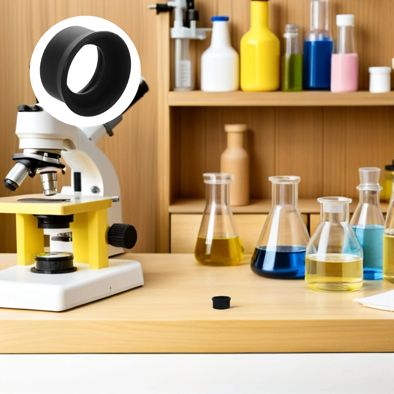 

4Pcs Microscope Eyepiece Eye Guard Rubber Eye Cups Soft Protective Cover for Optical Lens Binocular Eyecup Scientific Use