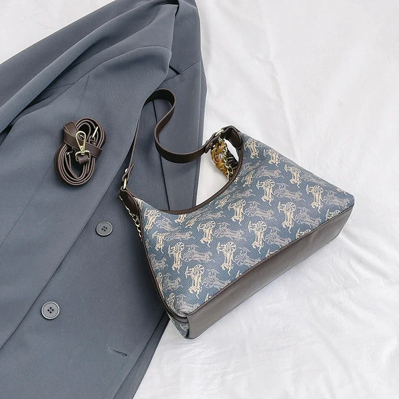 حقيبة يد نسائية جلدية حقيبة كروس مع حزام كتف للسيدات تصميم كلاسيكي أنيق ماركة فاخرة