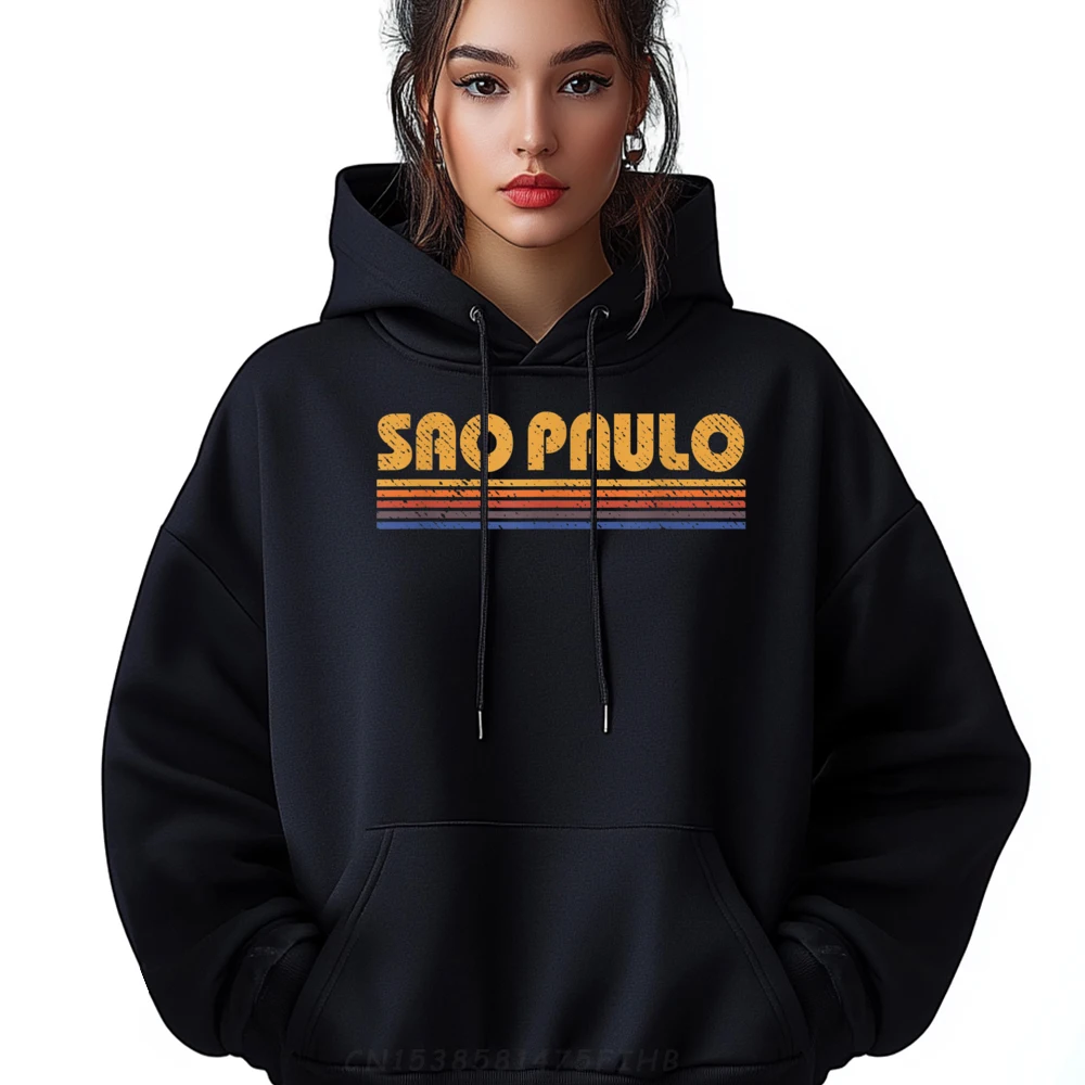 

Funny Women's Sweatshirt Sao Paulo Brazil Normal Hoodies Long Sleeve Printed On Hoodies Crewneck