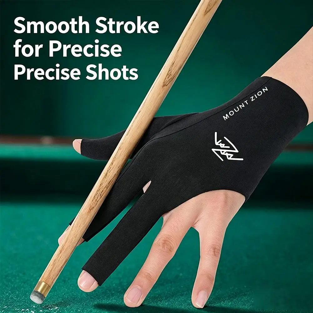 1Pc Billiards Glove 3 Finger Elastic Quick Dry Pool Cue Shooters Left Right Hand Accessories