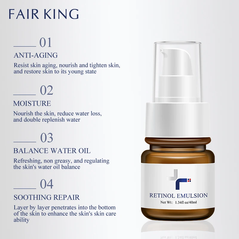 FAIR KING Retinol Face Lotions Improve Anti-Wrinkle Dullness Brighten Anti-Aging Tone Face Skin Care Fine Line Reducing Promotes
