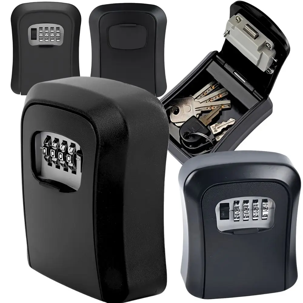 1/2pcs 4 Digit Wall Mounted Key Safe Box Waterproof Combination Password Lock Outdoor Storage YMY