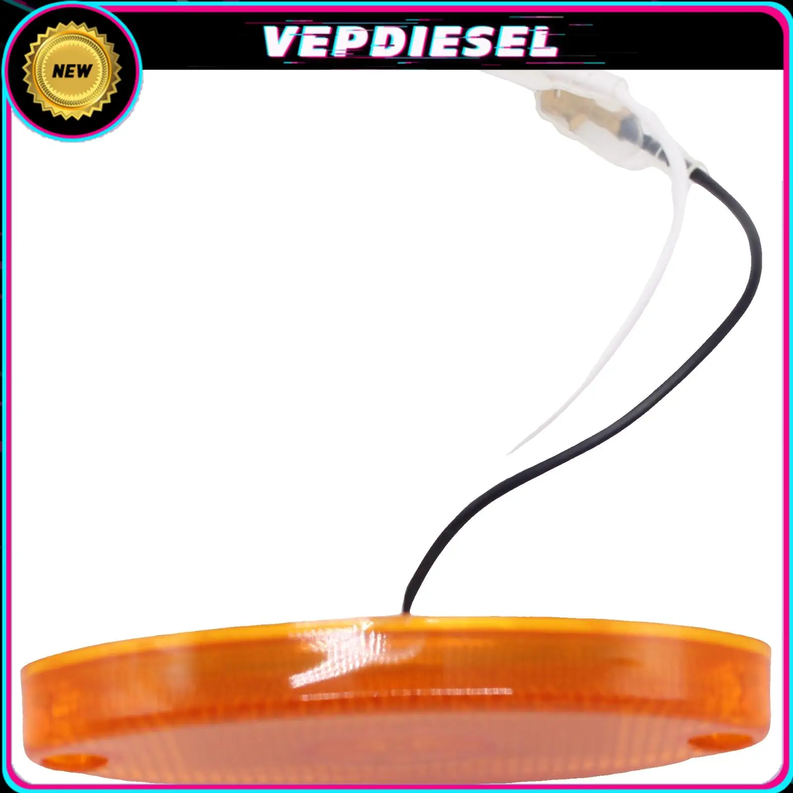 

12V Amber Oval LED Side Marker Lamp Light 85mm Mount For Car Truck Van Caravan Motorhome Accessories