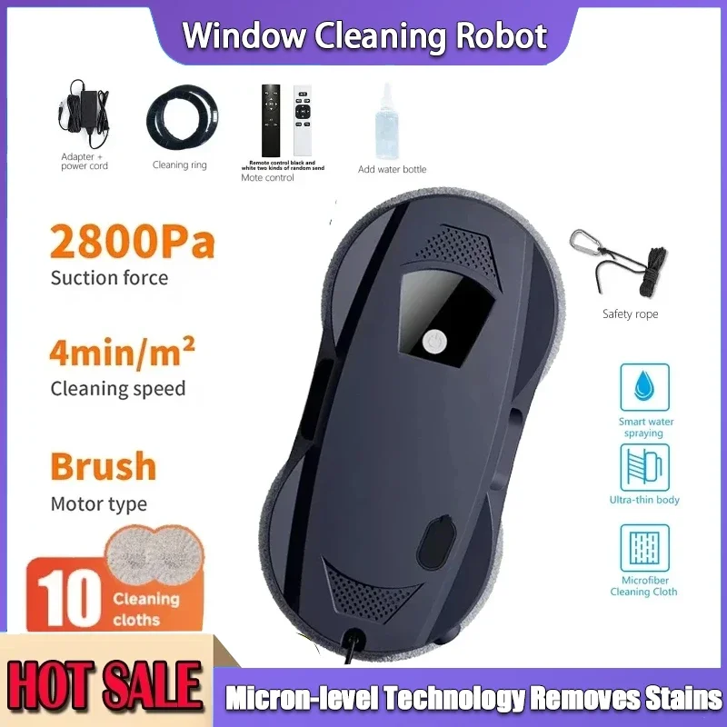 

Intelligent Remote Control Window Machine Cleaning Household Double Sided Glass Cleaning Machine Window Cleaning Robot