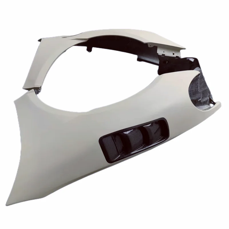 

For the Porsche 718 Boxster Cayman GT4RS Style Semi Dry Carbon Fiber Fender Body Kit and Its Bumper Rear Bumper and Side Skirts