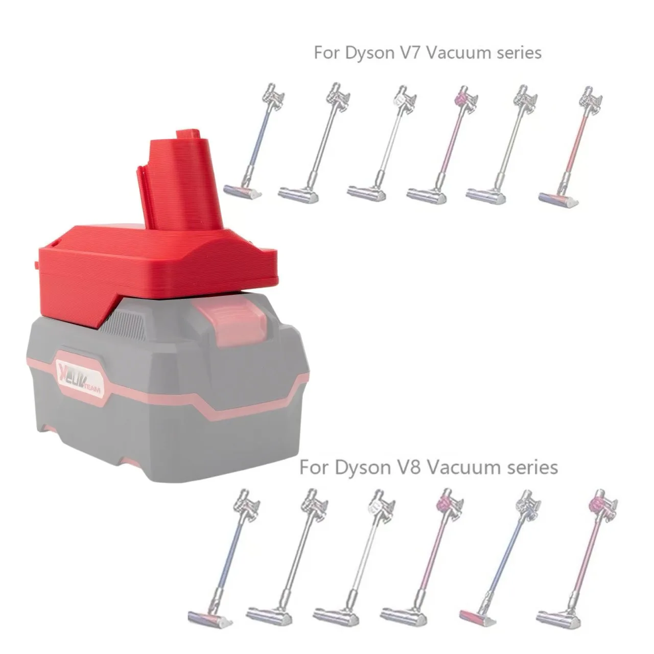 Converter Adapter for Lidl Parkside X20V Team to For Dyson V7 V8 Vacuum Cleaner Power Tool (Without Battery & Tool)