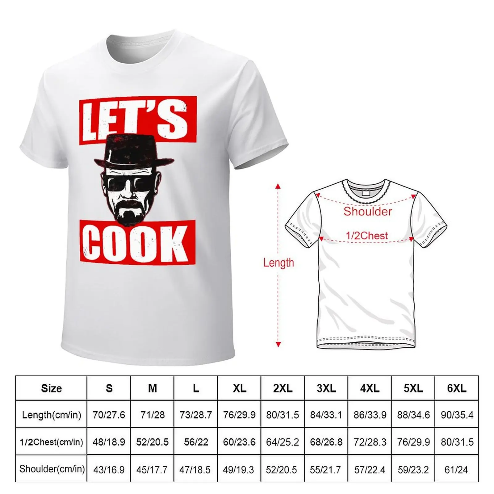 Let S cooker Bad Heisenberg Essential for S camiseta, cuello redondo, Move, divertido, nuevo, gráfico, ocio, talla europea