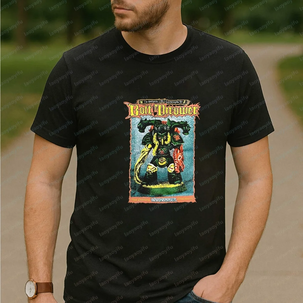 Korean-style Review of Men's Clothing - Metal Band Bolt Thrower - Short-sleeved Comfortable T-shirts for Both Men and Women