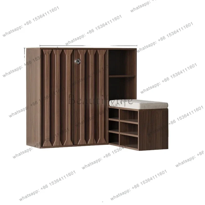 PG Modern Cabinet With Shoe Bench Furniture For Living Room Shoe Rack Cabinet Home And Organization Organizer Shoe Offers Nordic