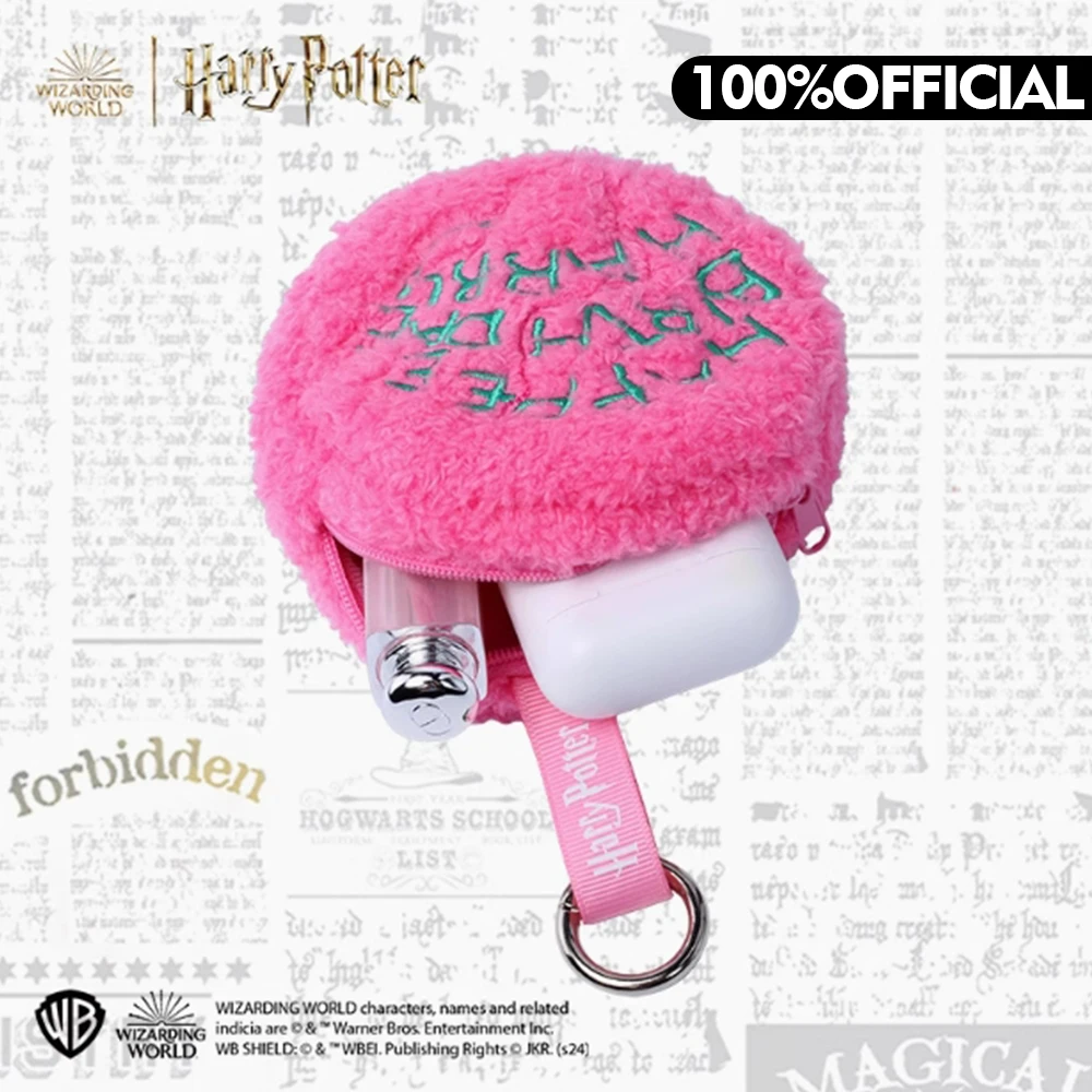 Harry Potter สีชมพูเหรียญ Potters กระเป๋าหูฟังสายไฟกระเป๋าจี้ตุ๊กตาน่ารักแบบพกพากระเป๋าเหรียญกระเป๋าเค้กกระเป๋าของขวัญ