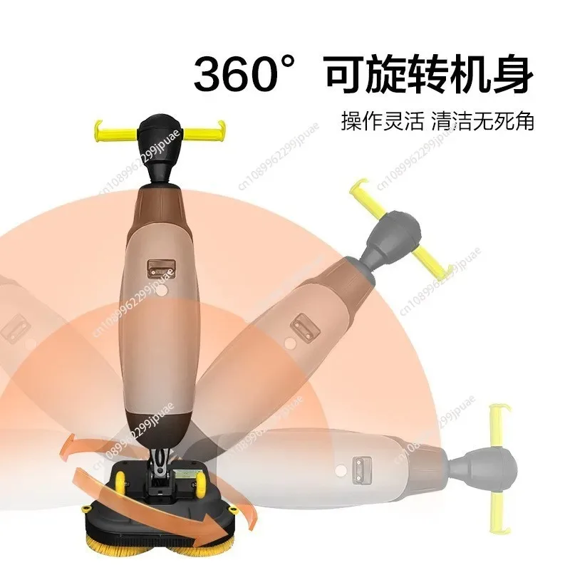 Small 430 Hand Push Electric Floor Washing Machine 3 In 1 Brush Wash Suction Mopping Integrated Commercial Floor Scrubber