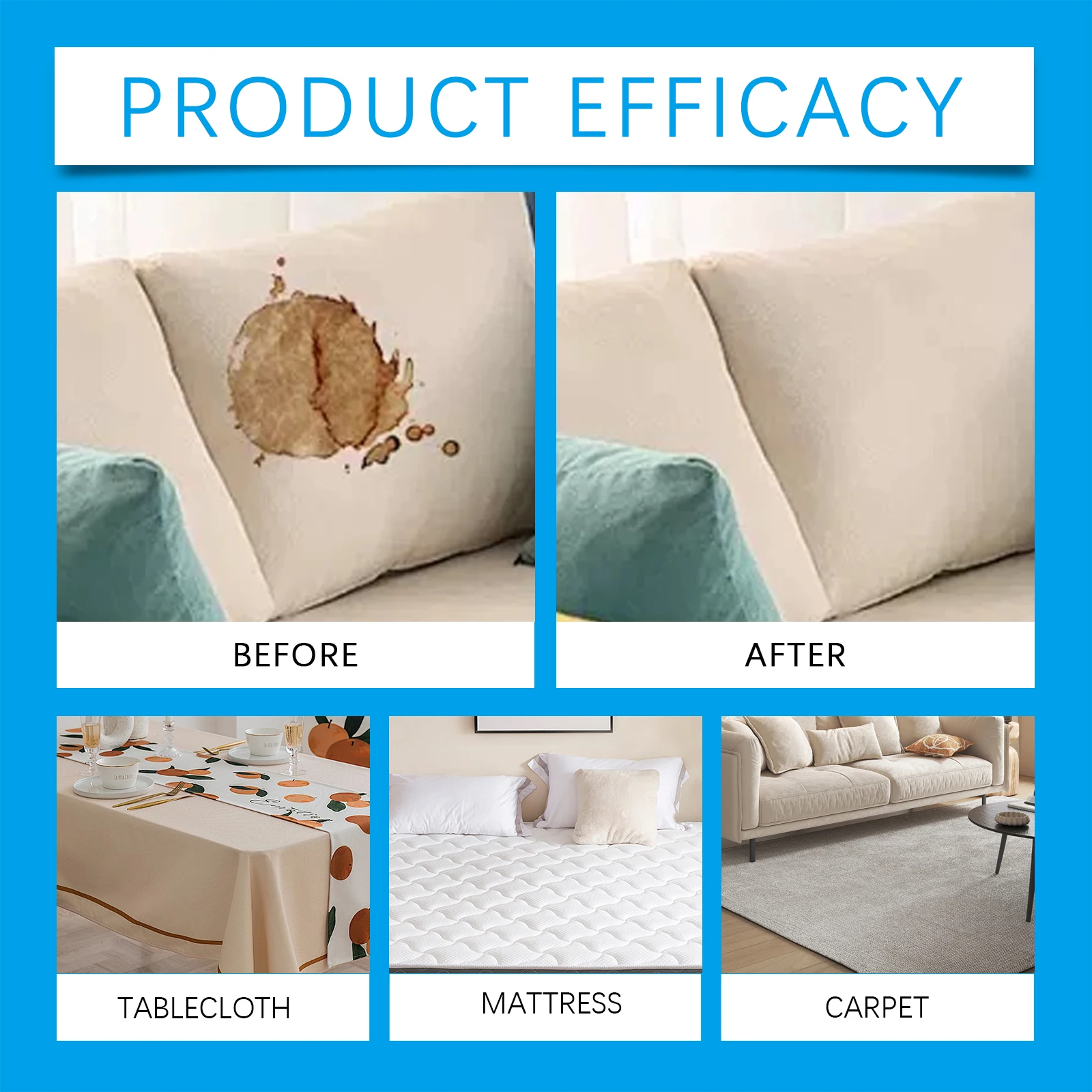 Sofa Cleaning Sheet Fabric Sofa Cleaner Effervescent Sheet is a versatile deep cleaner for fabrics, sofas, curtains and leather