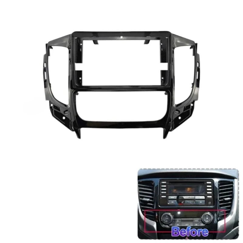 لميتسوبيشي تريتون/L200 2015-2019 راديو السيارة Fascias أندرويد 2 Din رئيس وحدة لوحة داش الإطار التثبيت