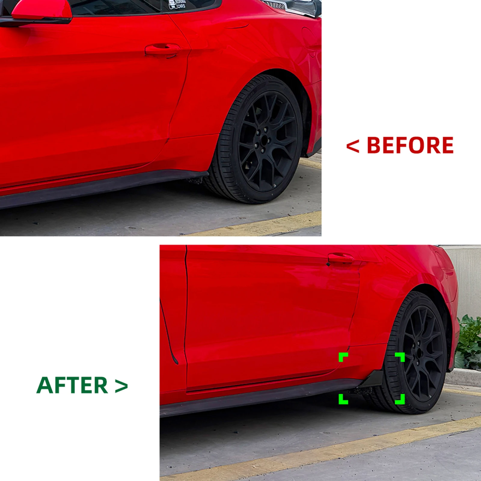 

Защитная накладка-сплиттер на пороги для Ford Mustang MK6 2015-2023