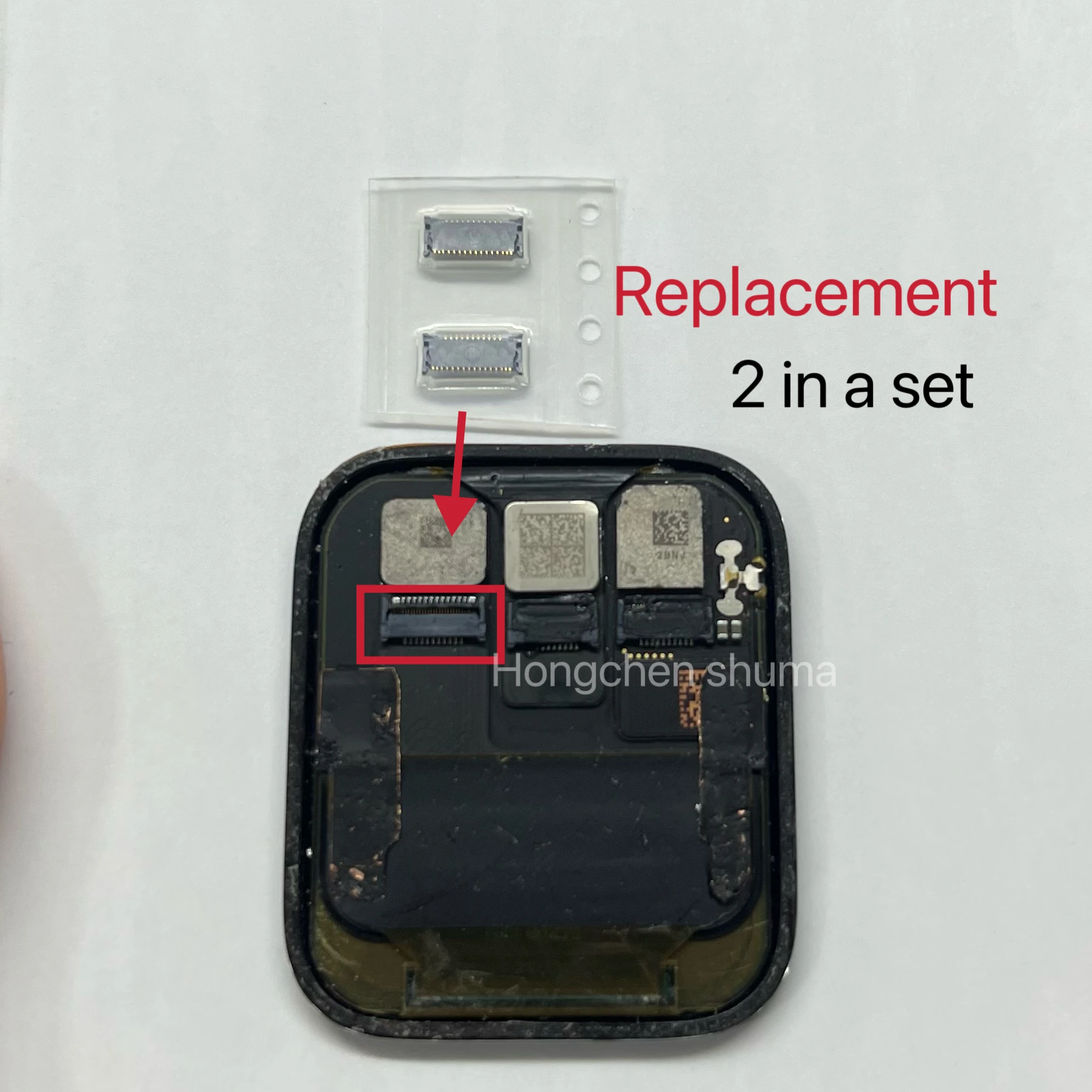 2 SZTUK Oryginalne złącze FPC do Apple iWatch Watch S4 5 6 7 8 Series 4 44MM 40MM Wyświetlacz LCD / Ekran dotykowy Kontakt na płycie głównej