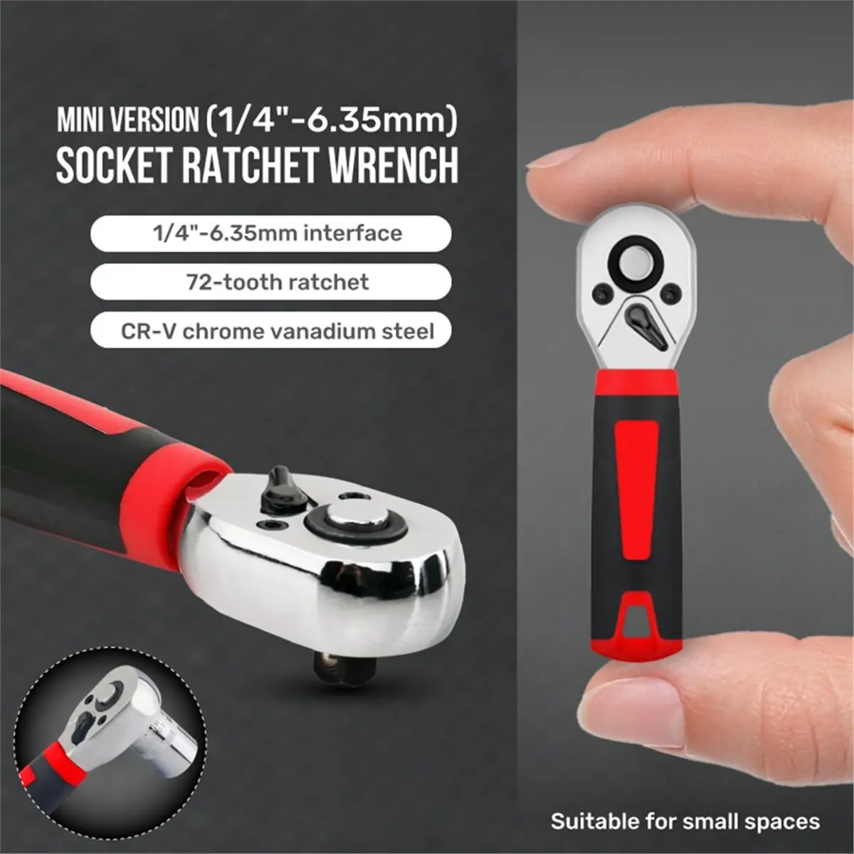 Ratchet Double Head Fast Ratchet Wrench Double-Ended Socket Wrench Set Bicycle Workshop Tool Hand Tools