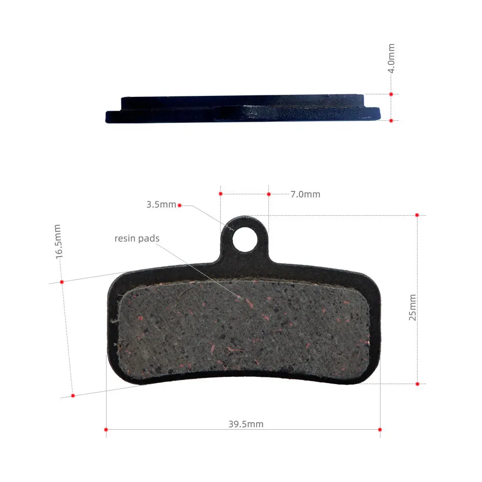 NFOX 4-piston hydraulic brake pads disc make riction plate mountain bike electric scooter oil accessories bicycle Cycling HB876