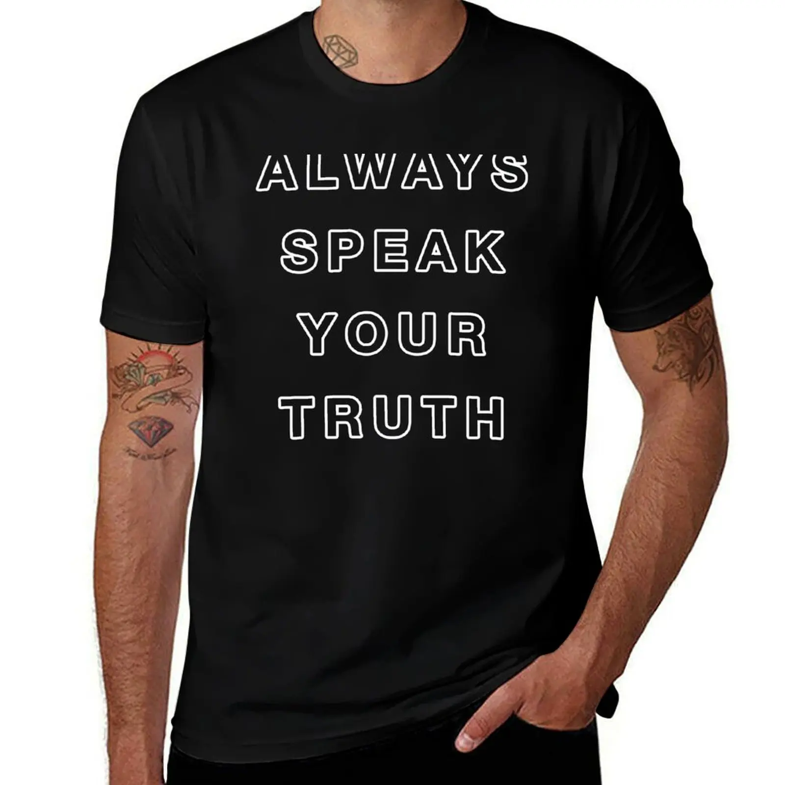 T-shirt « Always Speak Your Truth » en coton doux, grande taille