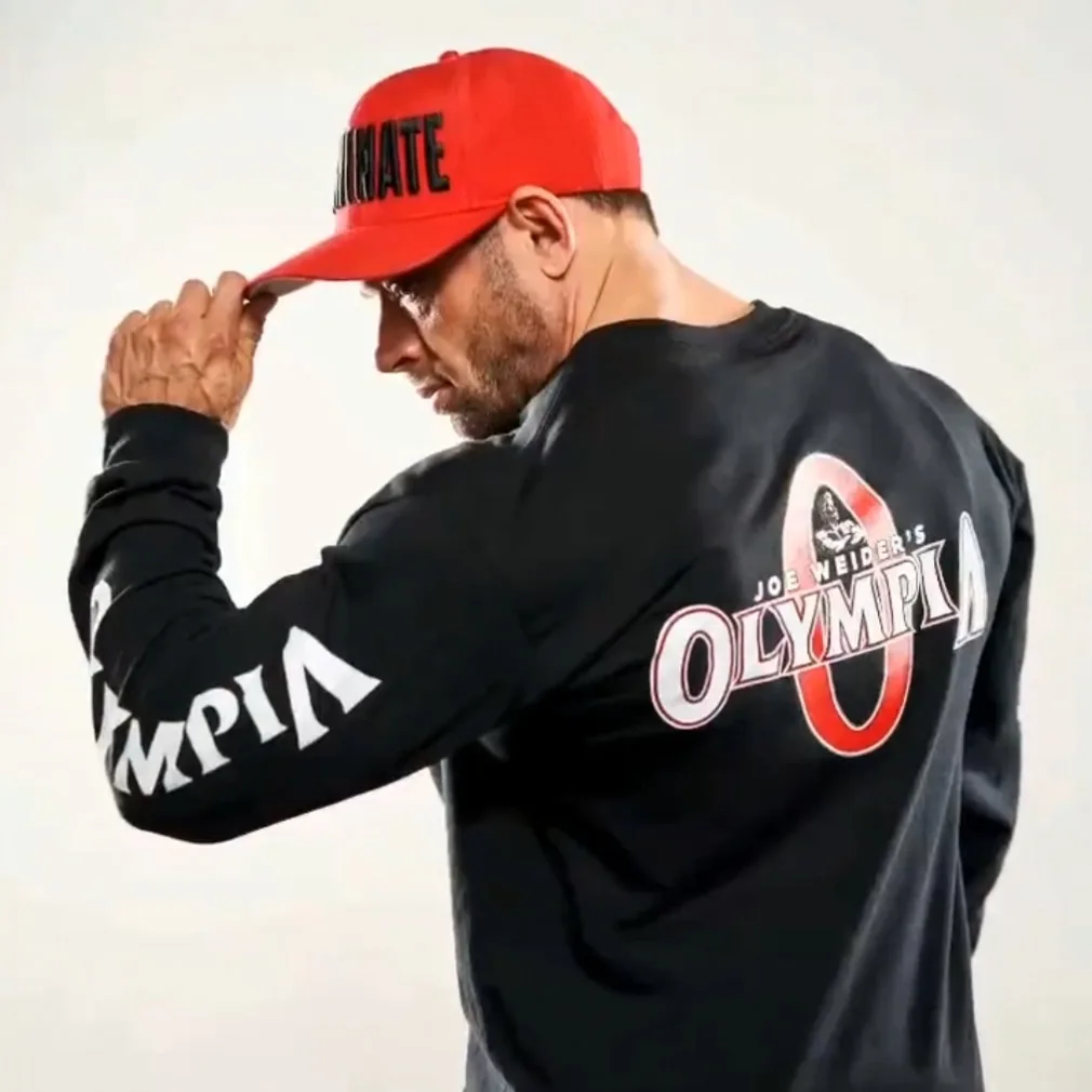 Olympia, camiseta deportiva holgada de marca a la moda para hombre, camiseta básica de otoño para hombre, ropa de entrenamiento para correr y gimnasio