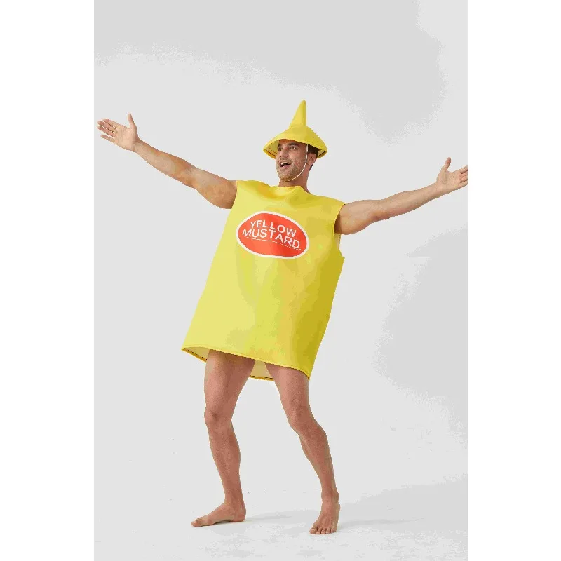 عطلة حزب الكبار الرجال والنساء الخردل زي الكبار مضحك تأثيري المرحلة الزي #6