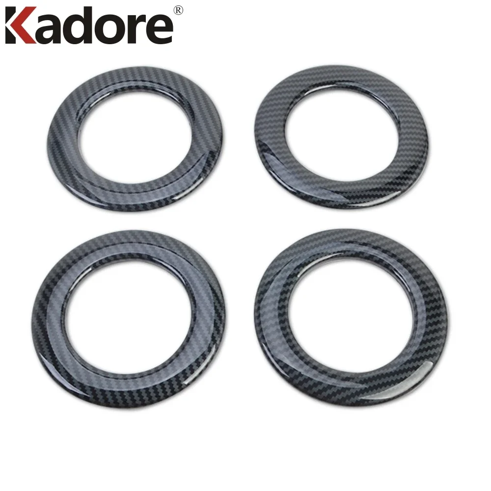 لتويوتا سيينا 2019 2020 ألياف الكربون العلوي تكييف الهواء تنفيس غطاء الكسوة مخرج تيار متردد الإطار اكسسوارات السيارات الداخلية