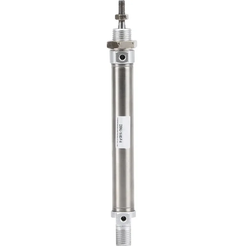 Pneumatic cylinder round mini stainless steel air pneumatic cylinder DSN12-30-P DSN16-50-P DSN16-260-P DSN40-200-P