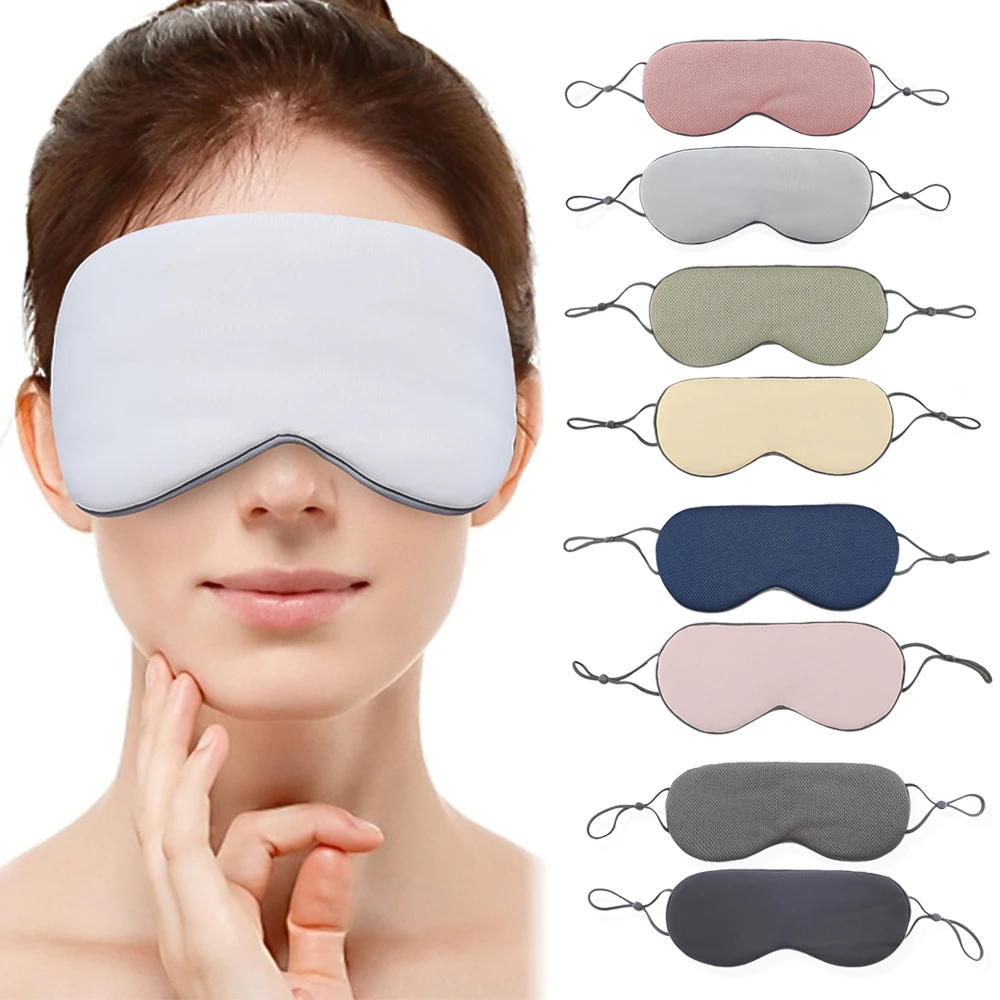 Double-sided Warm and Cool Sleep Eye Mask for Women Man Travel Nap Lightproof Eye Cover Soft and Skin Friendly Health Eye Patch