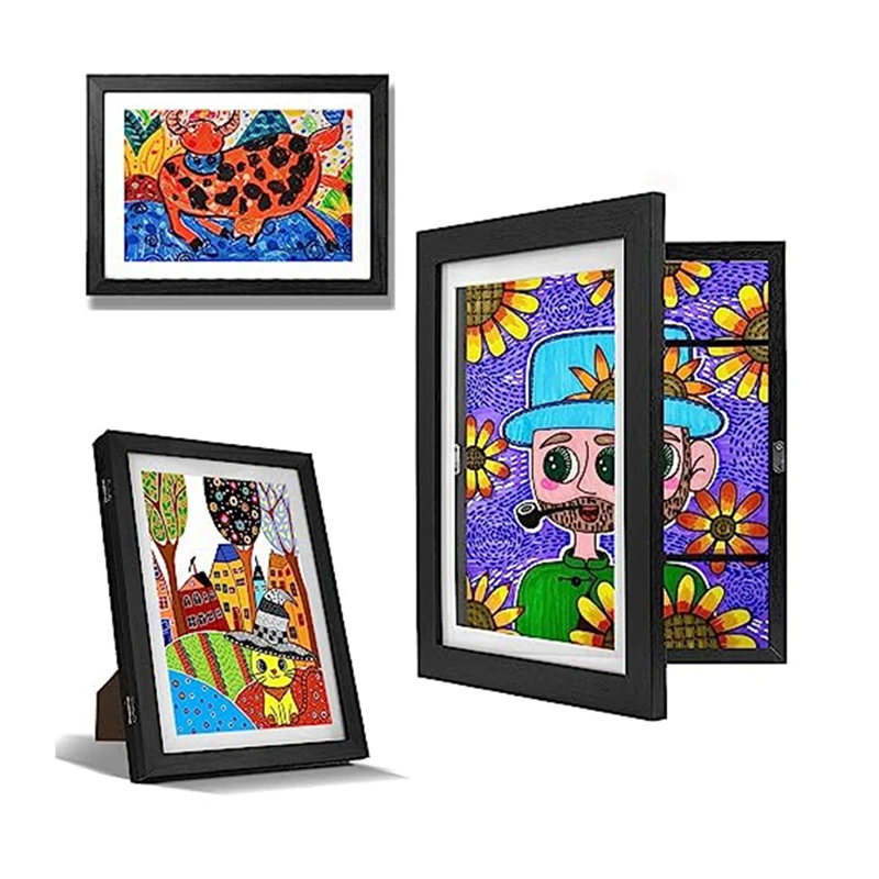 1 Pcs Art Display For Kids Horizontal And Vertical Art Display 8.5X11 Front Opening Changeable Kids Artwork Frames