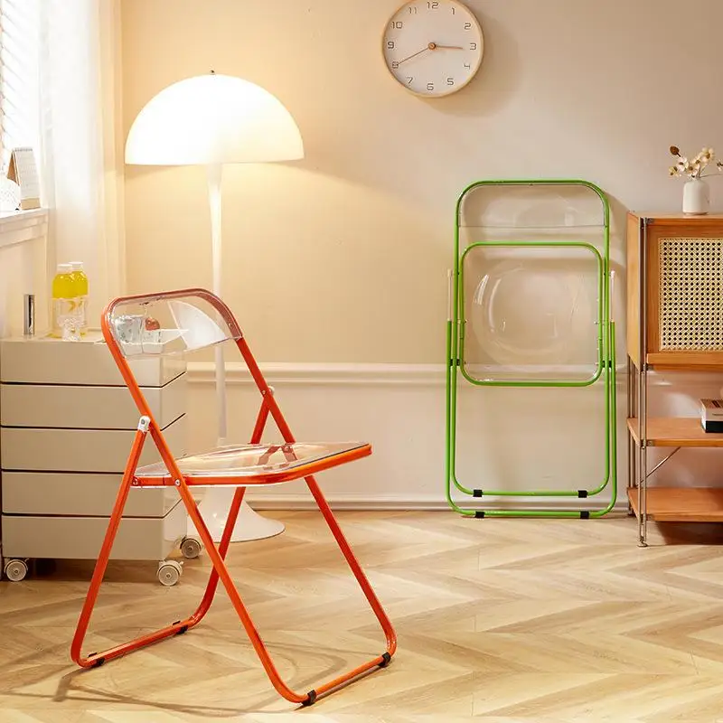 acrylic-transparent-folding-chair-crystal-nail-beauty-chair-outdoor-camping-travel-gear-simple-stackable-metal-chair