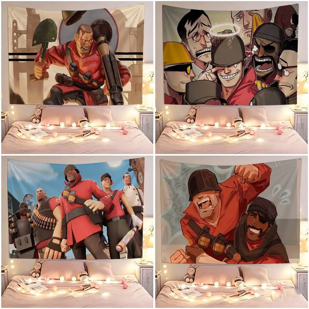 Scout Medic TF2 Flags Wall Hanging Tapestry Outdoor Garage Room Decorative flag Background Blanket