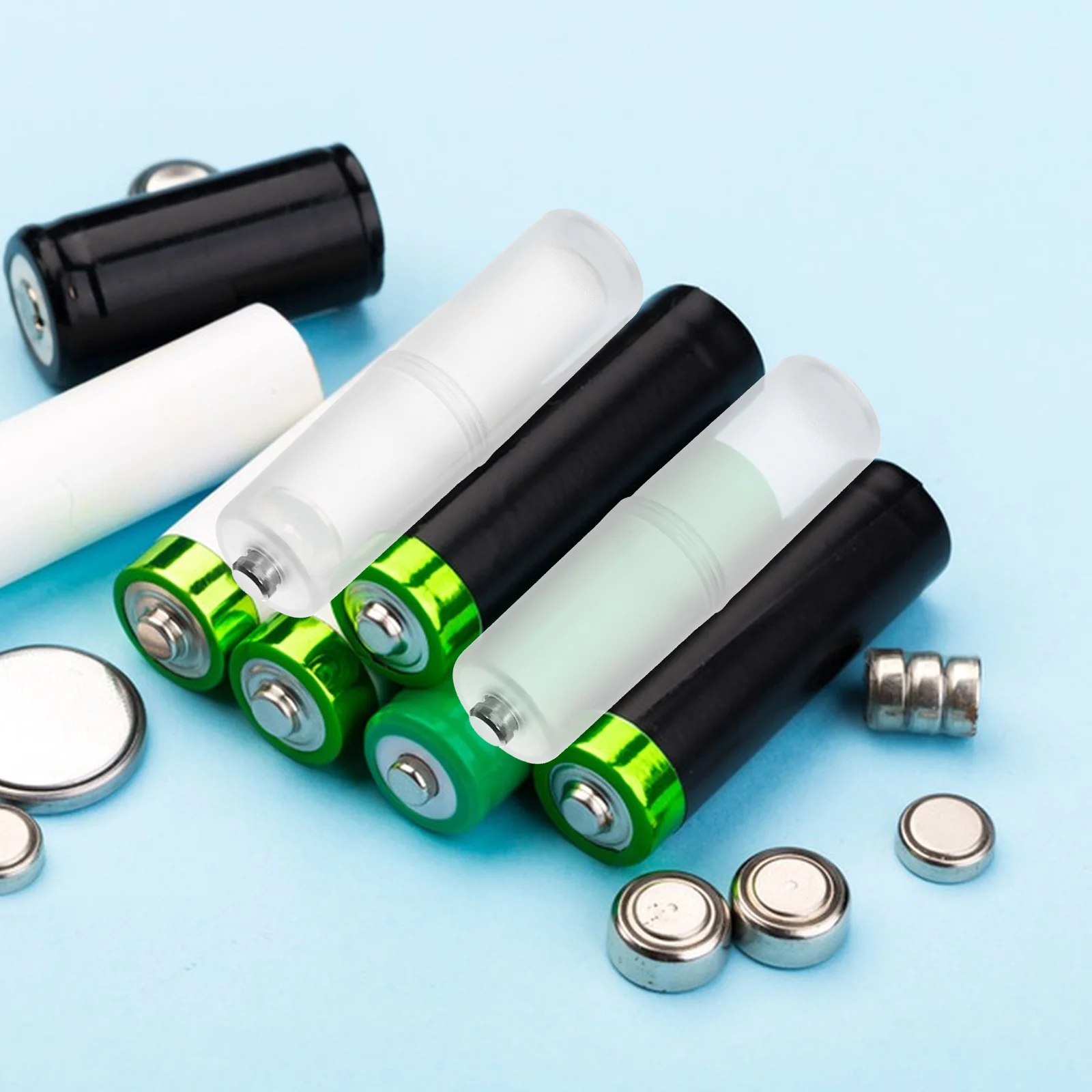 

10pcs Converter AAA to AA Adapter Durable Material Compact Design Fits Devices Small Batteries Holder Accessories