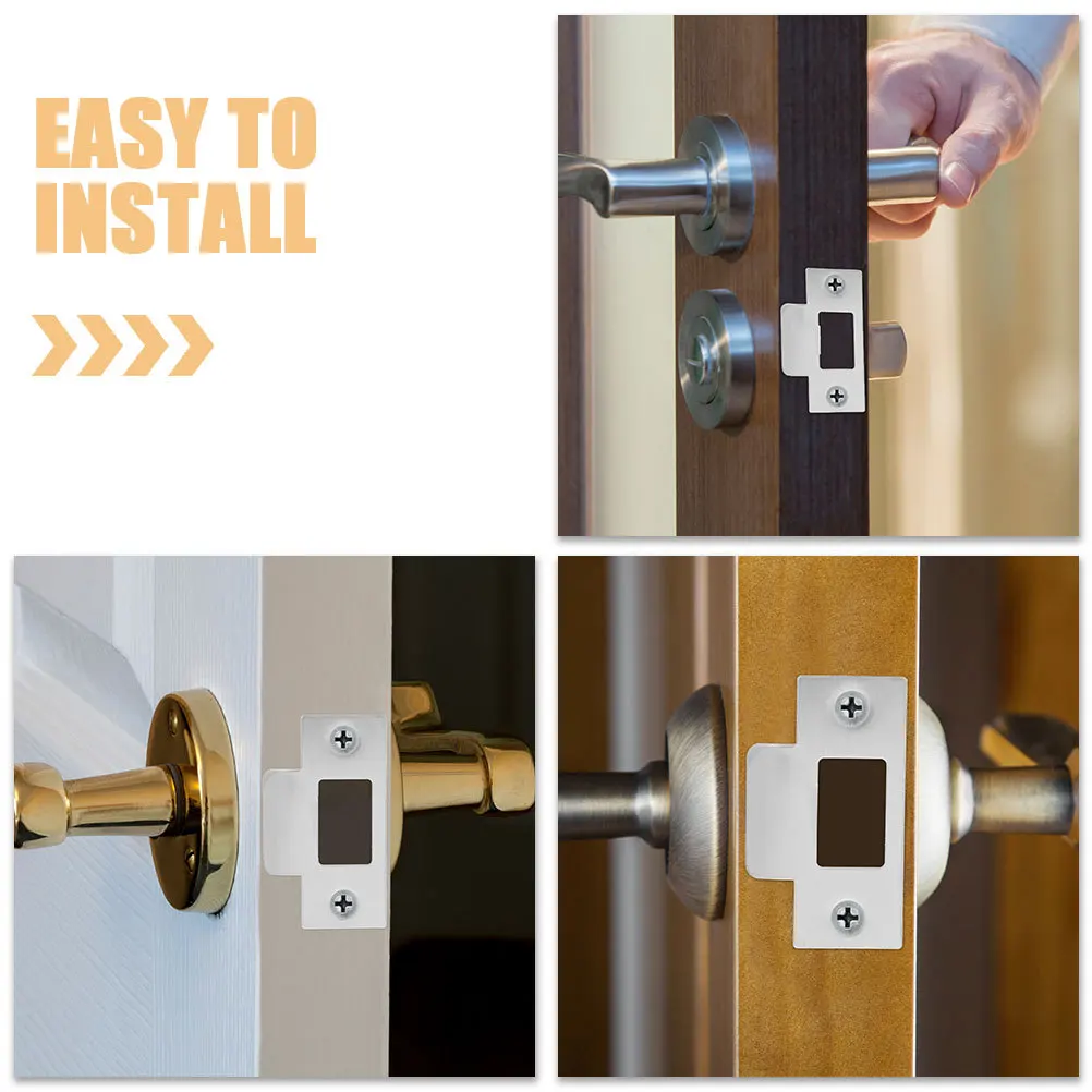 6 قطعة ديدبولت سترايك لوحة 3.5 بوصة قابل للتعديل الصلب قفل الباب استبدال أجزاء للمنزل باب أمان مزلاج الحرس الأجهزة #2