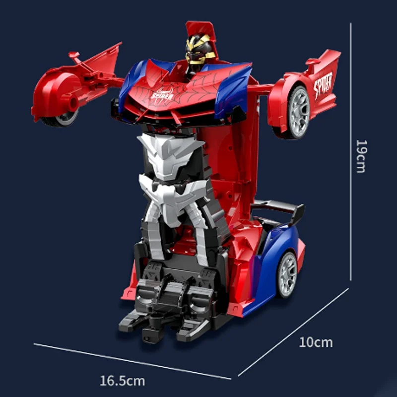 Symper CD0062 1:18rc 車ワンクリック変換スパイダーリモートコントロールカー電動子供のおもちゃロボットシミュレーションカーモデル