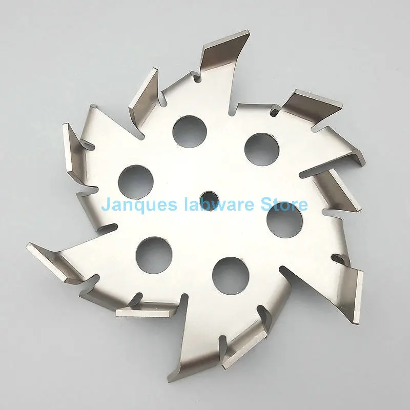 1pcs 304 Stainless Steel Sawtooth Dispersion Plate with Deflector hole,Mixing high viscosity material Stirring Paddle