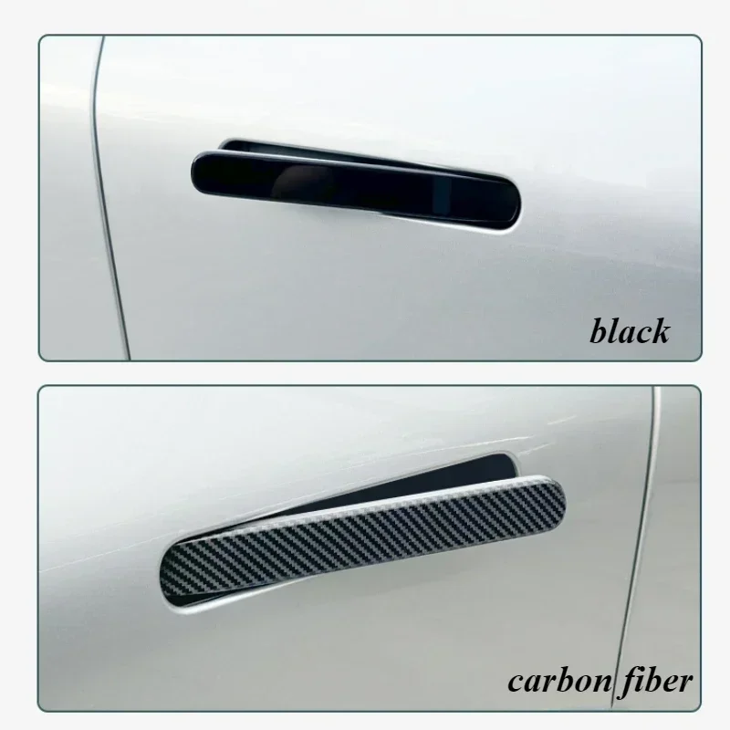 

Наклейка на дверную ручку из углеродного волокна для Xpeng G6, ярко-черная ручка, защита от царапин, модификация внутренних аксессуаров