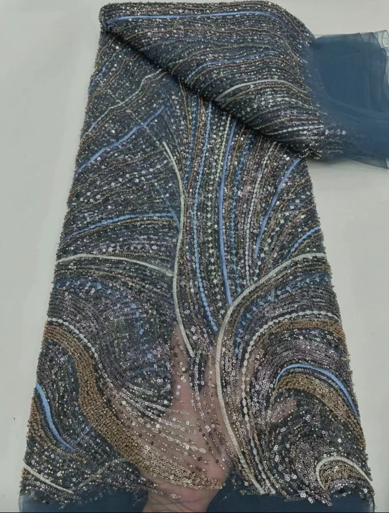 Sexy Luxury Peacock Ball Dress Women's Crystal Beads Side High Fork Evening Dress Floor Sweeping Tank Top Customized Size image 3