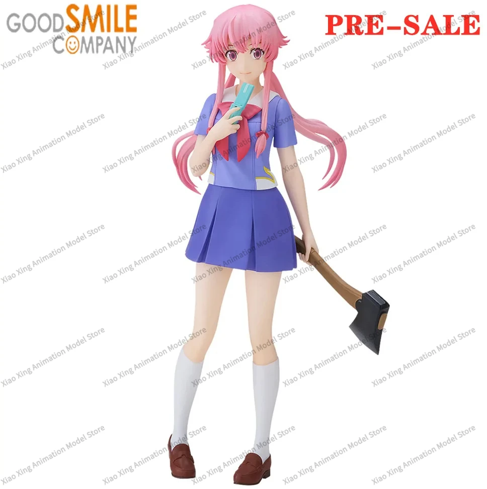 Anime Figure Bandai Mirai Nikki Gasai Yuno  POP UP PARADE PVC Action Toys Figurine Model Collection Doll Gifts