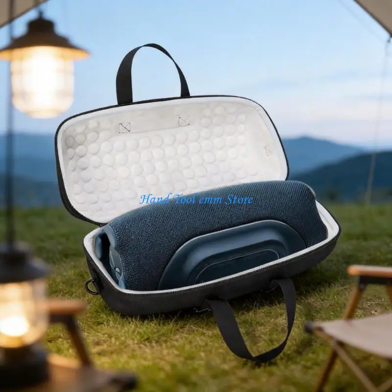 H37F Portables EVA Hard Travel Case Bag Soft Lining for 5 Speaker