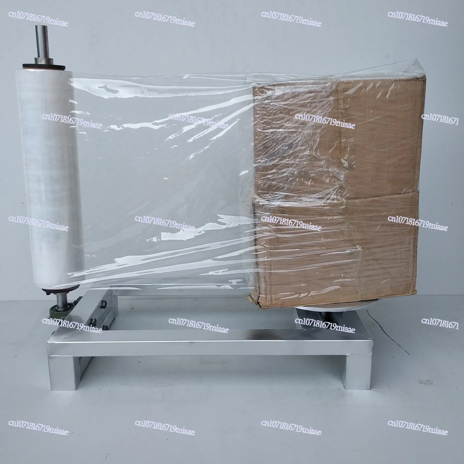

Small, electric, carton wrapping machine, wrapping film baler
